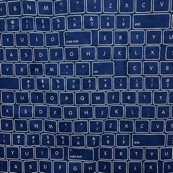 Alfani Men's XL Short Sleeve Button Up Computer Keyboard Shirt Unique Casual EUC - Picture 3 of 10